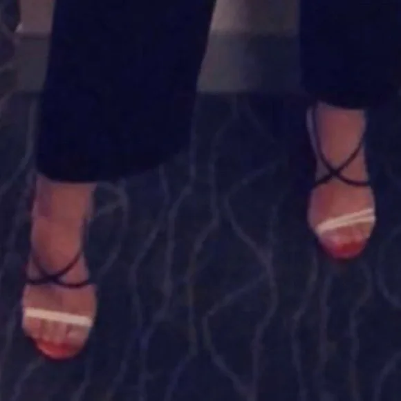 Christian Louboutin Colorblock Crossover Sandals - Picture 5 of 5